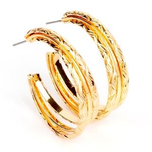 Gorgeous Gold Earrings Post Back, Nickel and Lead Free!